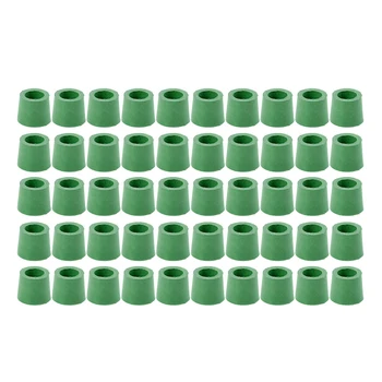 50шт Кондиционер 1/4 дюйма Зарядный шланг Ремонт коллектора Резиновое Уплотнительное кольцо Зеленый