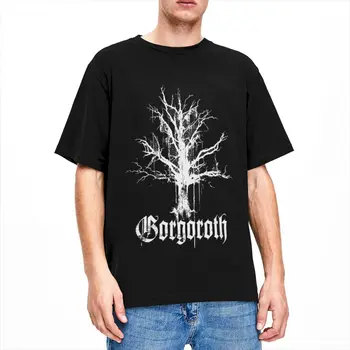 Футболка с новым логотипом Gorgoroth для мужчин и женщин, ретро-блэк-метал группа, потрясающие футболки из чистого хлопка с круглым вырезом и коротким рукавом, плюс размер