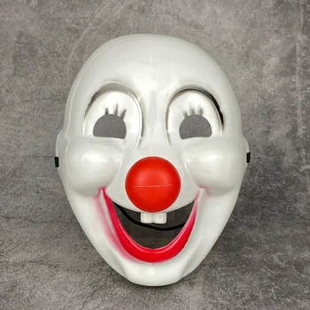 Детские и взрослые Маски для косплея клоуна-джокера с красным носом, страшные маски для Хэллоуина, маски для кино, маскарадные маски для вечеринок, карнавальные маски