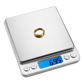 Электронные весы для пищевых продуктов, электронные весы весом 3 кг, счетные весы из нержавеющей стали, Карат, унции, граммы, точность шкалы 0,01 г