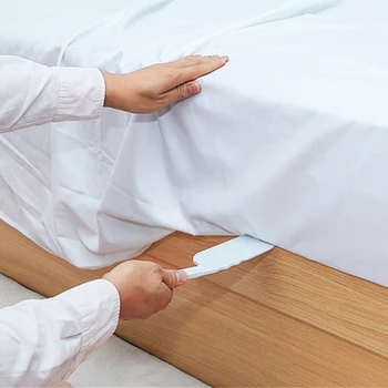 Приспособление для заправки длинных простыней, создающее пластиковую кровать для удержания простыней на месте, удобное приспособление для натяжения простыней в домашней спальне отеля