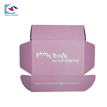бумажная упаковочная коробка с индивидуальным дизайном и логотипом для доставки косметических средств